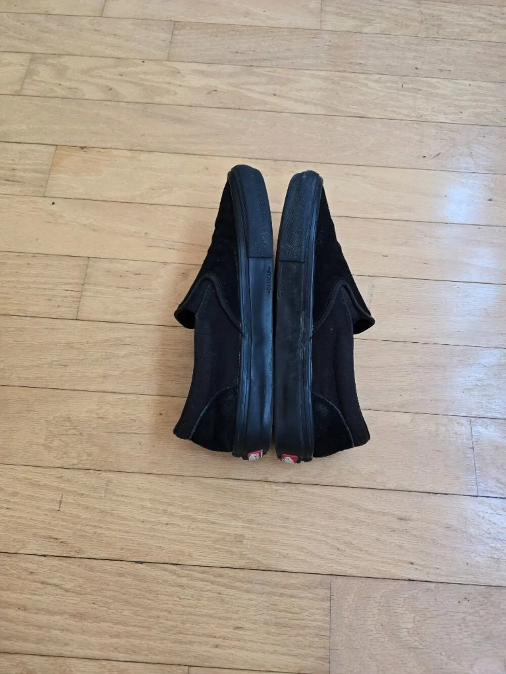 Vans | ProCush Classic Triple Black Suede Skater Slip-On Sneakers | Men's 8.5